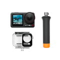 DJI Osmo Action 5 Pro Diving Combo kit contents with waterproof case and floating handle