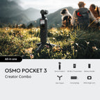 Osmo Pocket 3 Creator Combo overview with the included accessories