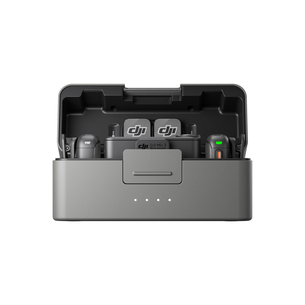 DJI Mic 3 charging case on white background