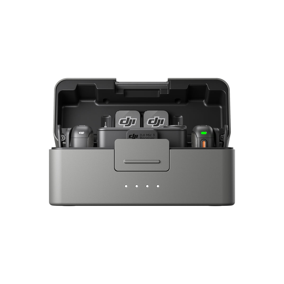 DJI Mic 3 charging case on white background